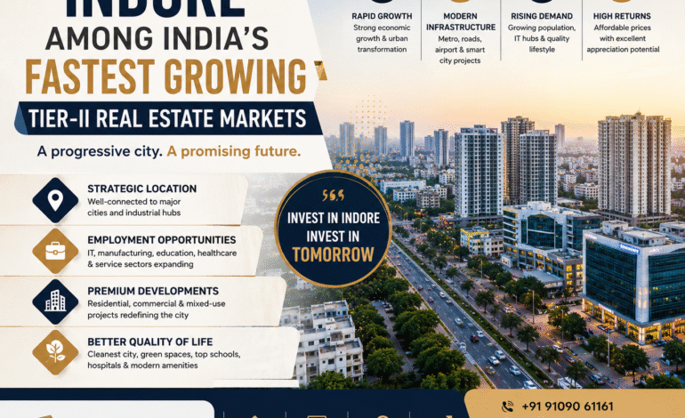 Indore Among India’s Fastest Growing Tier-II Real Estate Markets